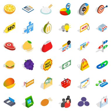 Kullanılabilir simgeler kümesi, izometrik stili