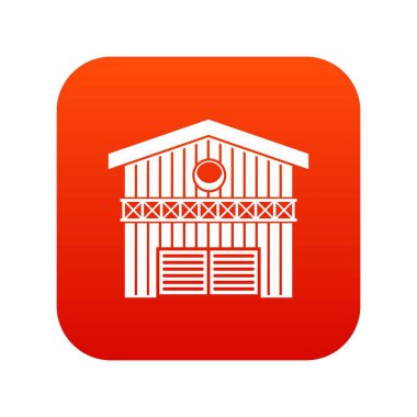 Ahır hayvanları kutsal kişilerin resmi dijital kırmızı için