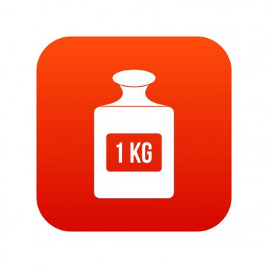 Bir kilogram ağırlık desen, basit tarzı