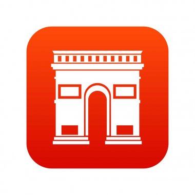 Zafer kemer simgesi dijital kırmızı