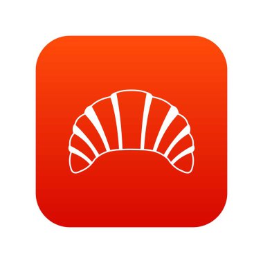 Kruvasan simgesi dijital kırmızı