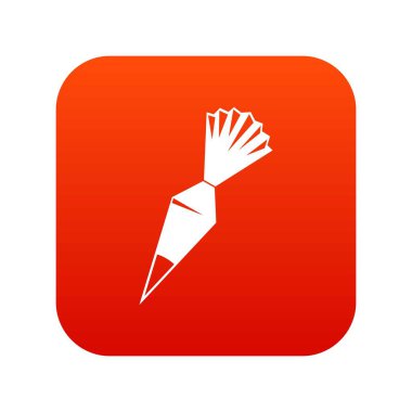 Pamuk krema torbası simgesi dijital kırmızı