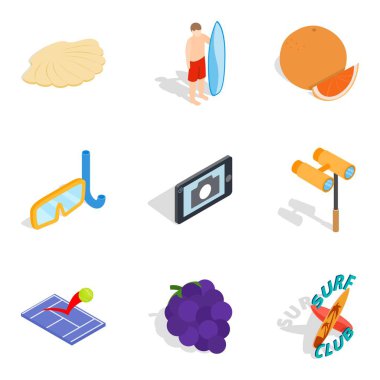 Icons set, izometrik tarzı büyüler