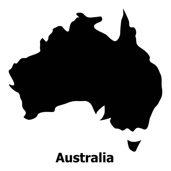 Australia mapa icono, estilo simple — Archivo Imágenes Vectoriales