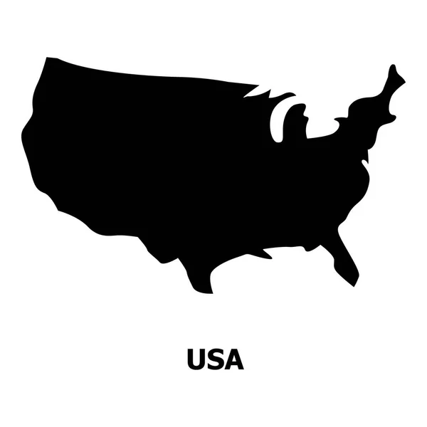Иконка карты США, простой стиль — стоковый вектор