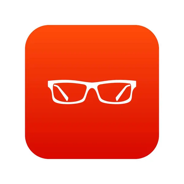 Icono de gafas de ojo rojo digital — Archivo Imágenes Vectoriales