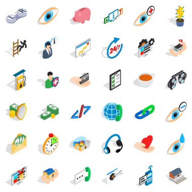 Asklepios Icons set, izometrik stili