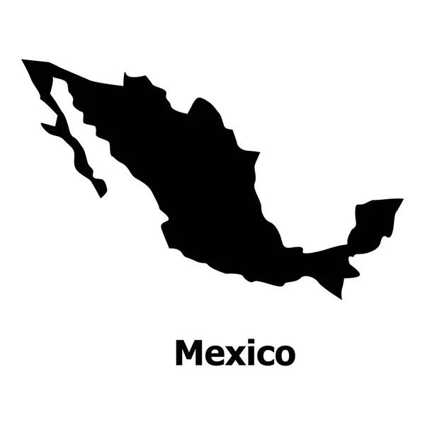 Mexico Kaartpictogram, eenvoudige stijl — Stockvector