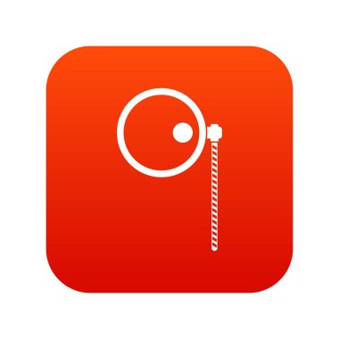 Tek gözlük simgesi dijital kırmızı