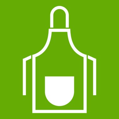 Mutfak önlüğü simgesi yeşil