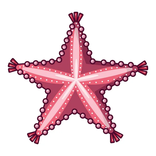 Icono de estrella de mar, estilo de dibujos animados — Vector de stock