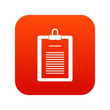 Pano denetim listesi simgesini dijital kırmızı ile