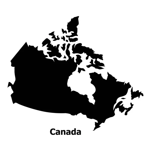 Ícone de mapa do Canadá, estilo simples —  Vetores de Stock