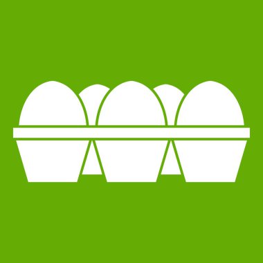 Yumurta karton paket simgesi yeşil