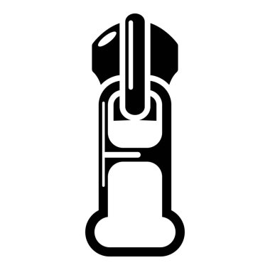 Pantolon ZIP simgesi, basit tarzı