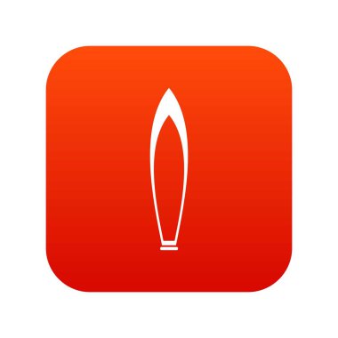 Tekne simgesi dijital kırmızı