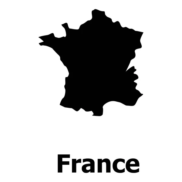 Francia mapa icono, estilo simple — Vector de stock