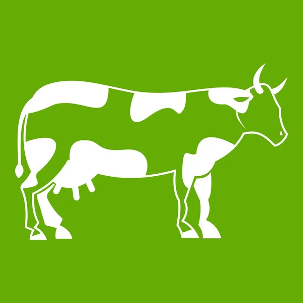 Ícone de vaca verde —  Vetores de Stock