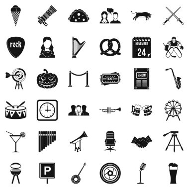 Cemaat Icons set, basit tarzı