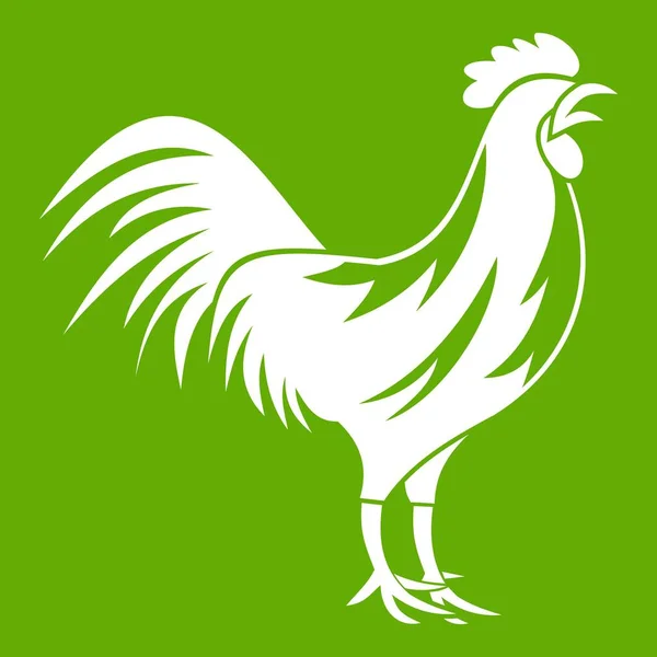 Gallic ícone galo verde —  Vetores de Stock