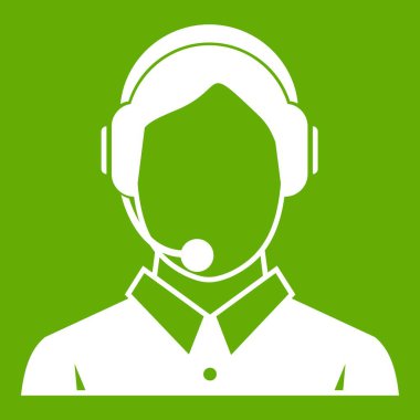 Müşteri Hizmetleri, telefon yardım simgesi yeşil