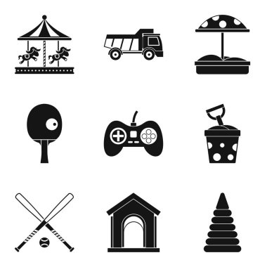 Olgunlaşma Icons set, basit tarzı