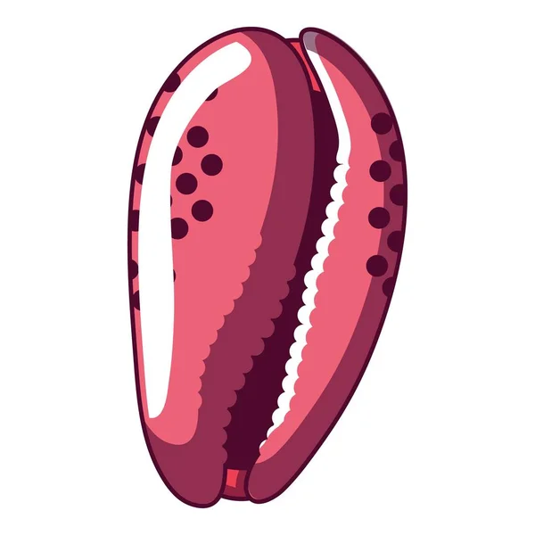 Aquatic shell icon, cartoon style — Stock Vector