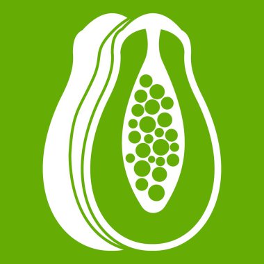 Papaya simgesi yeşil