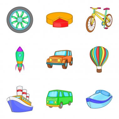 Kaldırma Icons set, karikatür tarzı