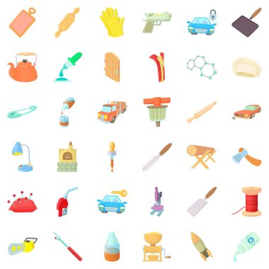 Uzmanlık Icons set, karikatür tarzı