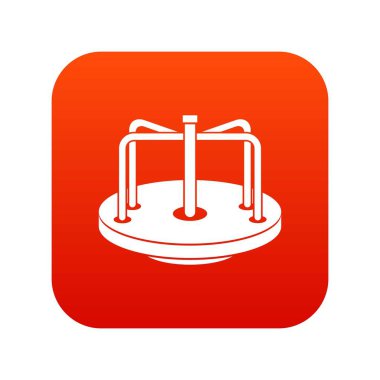 Çocukların neşeli simgesi dijital kırmızı gitmek