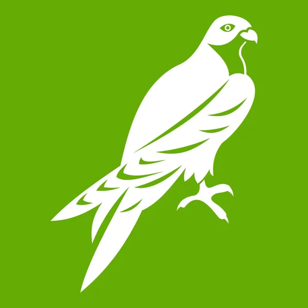 Falcon pictogram groen — Stockvector