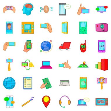 Bundan sonra simgeler ayarla, tarzı çizgi film