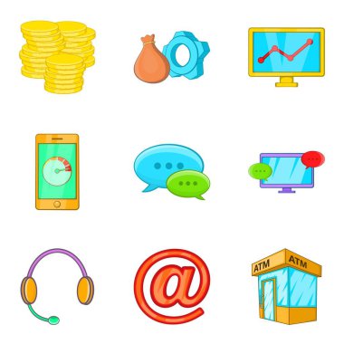 Buck simgeler ayarla, tarzı çizgi film