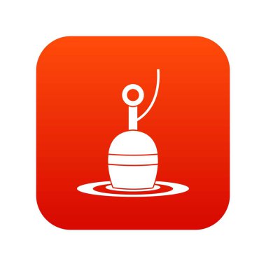 Kayan bobber simgesi dijital kırmızı