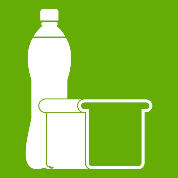 Icône alimentaire vert — Image vectorielle