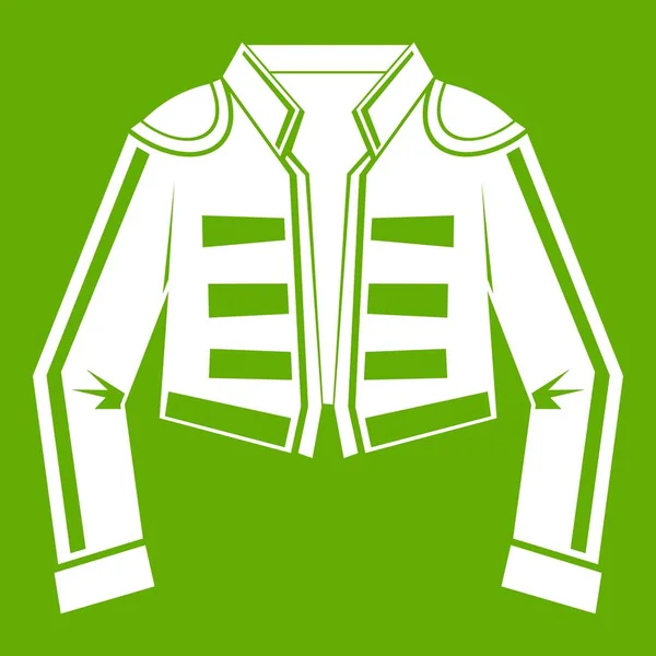 Costume icona torero verde — Vettoriale Stock