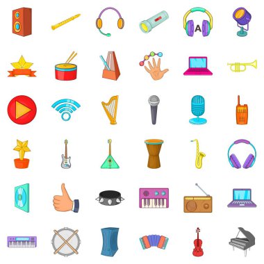 Stüdyo Icons set, karikatür tarzı