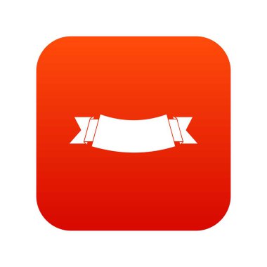 Siyah bayrak simgesi dijital kırmızı