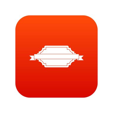 Başlık sayfası veya etiketi simgesi dijital kırmızı