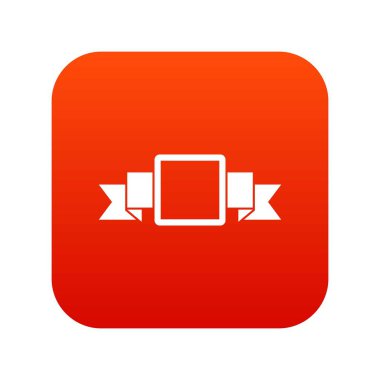 Küçük kare afiş simgesi dijital kırmızı