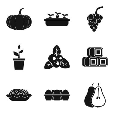 Verim Icons set, basit tarzı