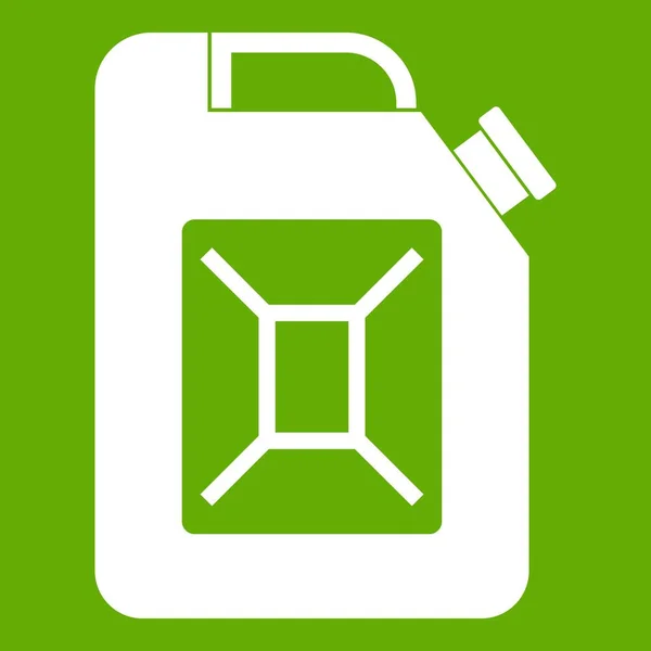 Kanystr ikona zelená — Stockový vektor