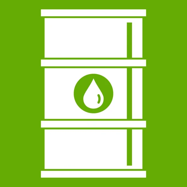 油桶图标绿色 — 图库矢量图片