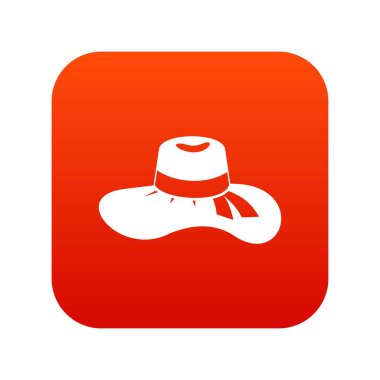 Kadın şapkası Icon dijital kırmızı