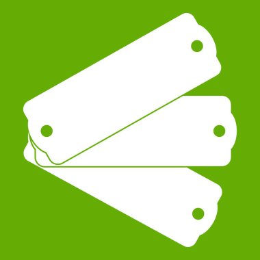 Üç etiketi simgesi yeşil