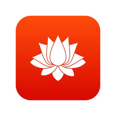 Lotus simge dijital kırmızı