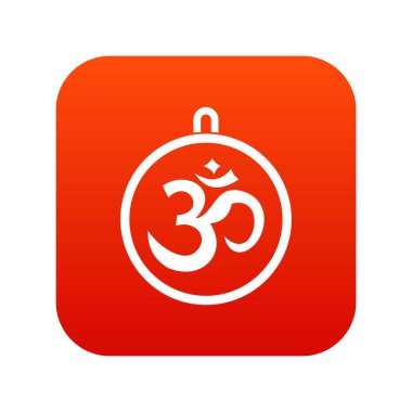 Indian sikke simge dijital kırmızı