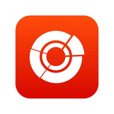 Pasta grafiği Infographic simgesi dijital kırmızı için