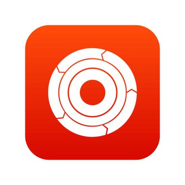 Grafik pasta okları simge dijital kırmızı